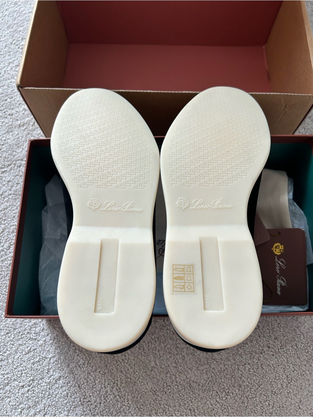 Loro Piana Summer Walk Black Suede - Picture 8 of 10